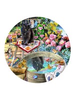 Sunsout Kitty Reflections 500pc Round