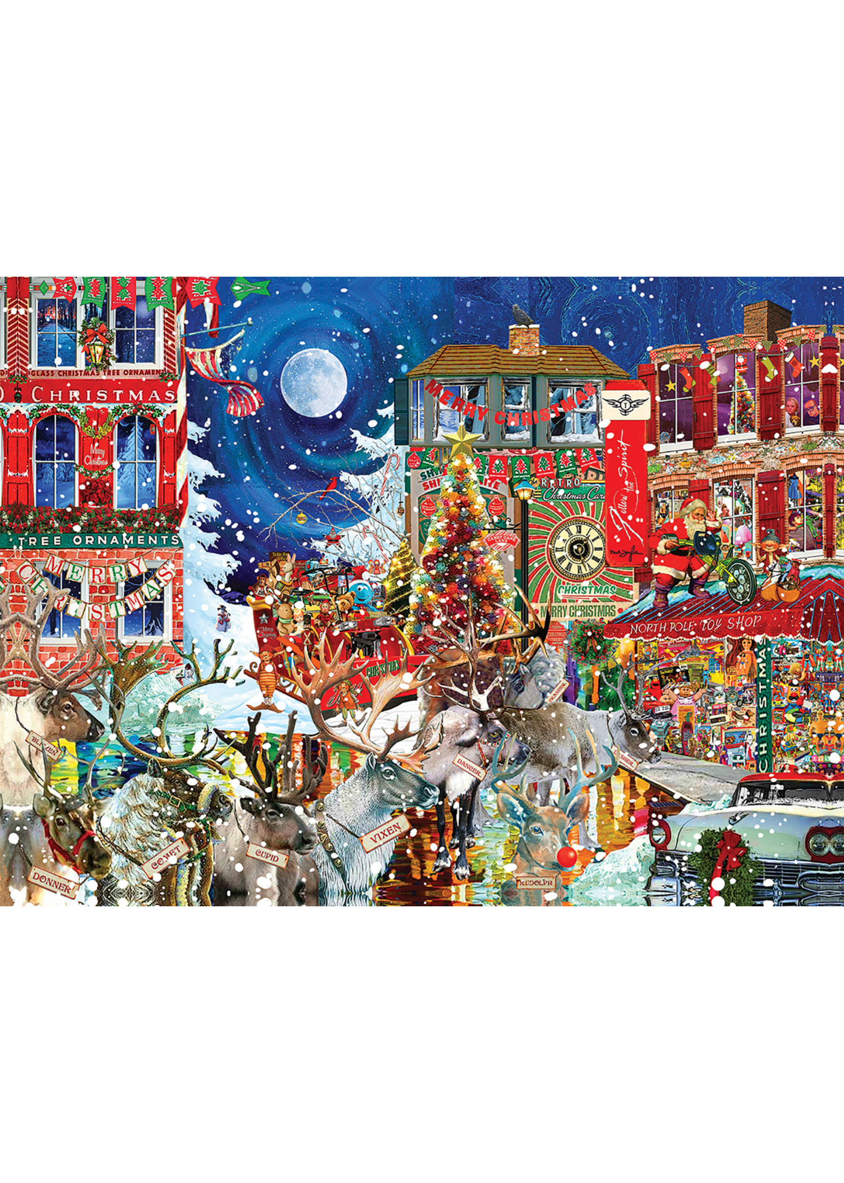 Sunsout Christmas Collage Puzzle 1000 Pieces