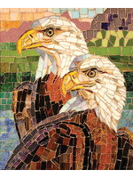 Sunsout Stained Glass Eagles Puzzle 1000 Pieces