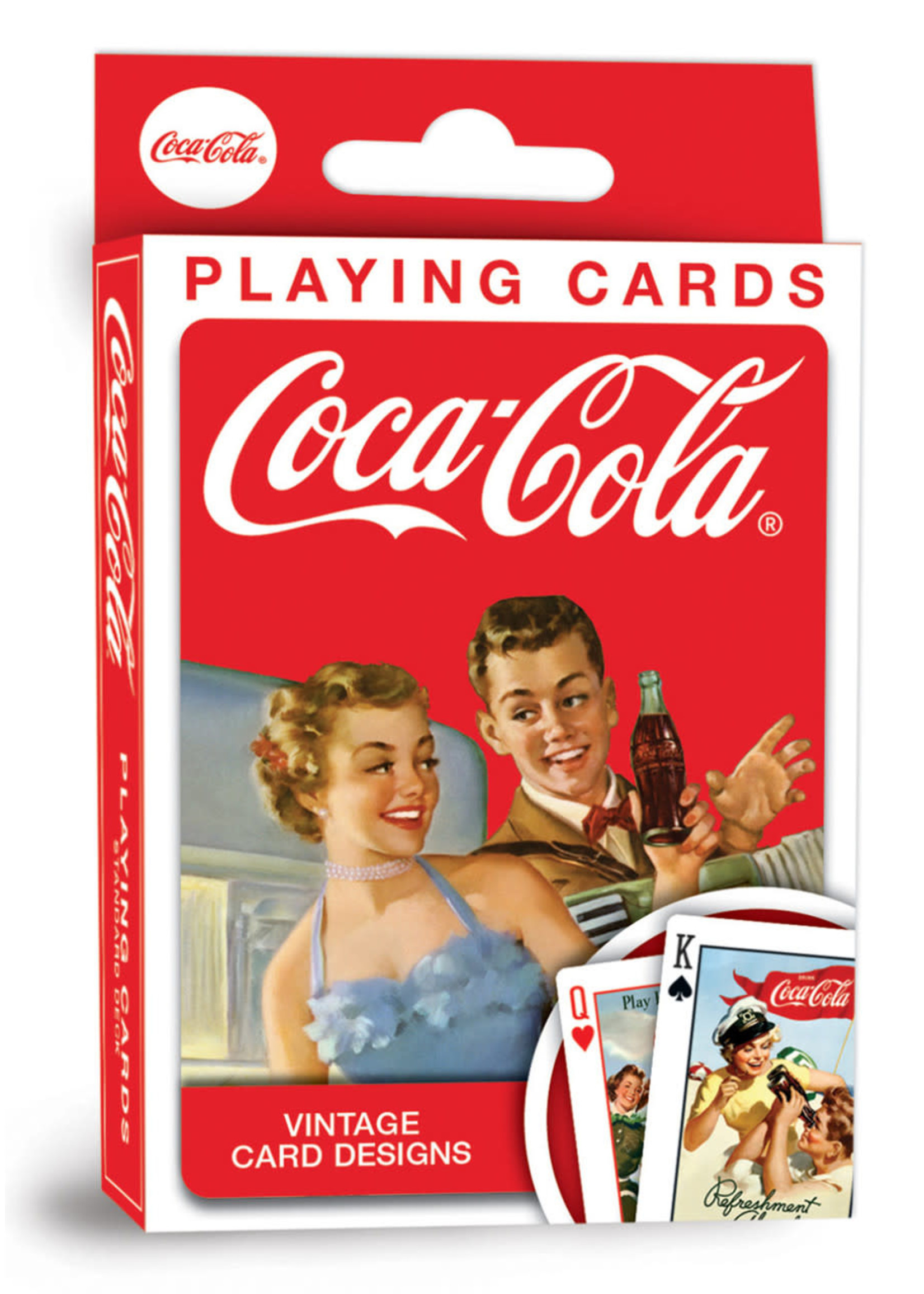 Coca Cola Vintage Ads Playing Card