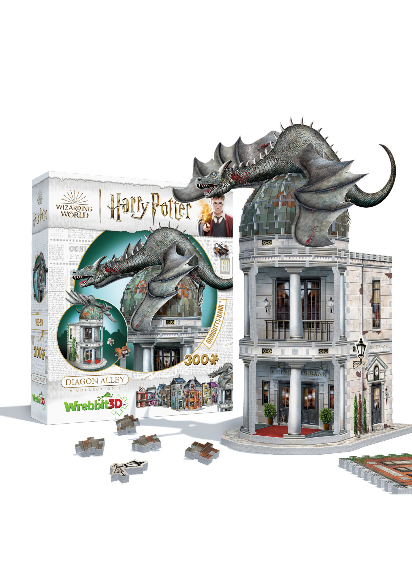 Wrebbit 3D Gringotts Bank Harry Potter Diagon Alley Collection 300 piece