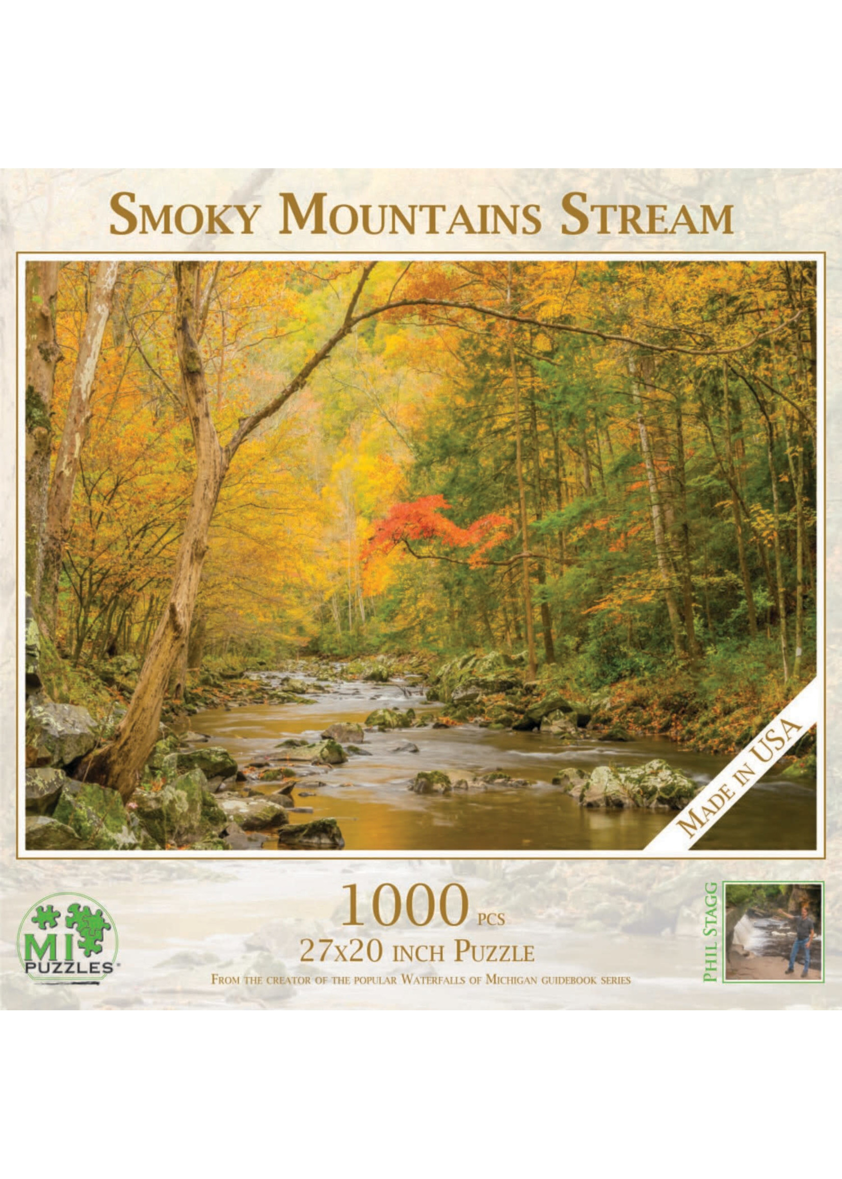 MI Puzzles Smoky Mountain Stream Puzzle 1000