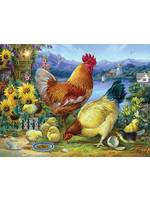 Sunsout Rooster Walk 500pc