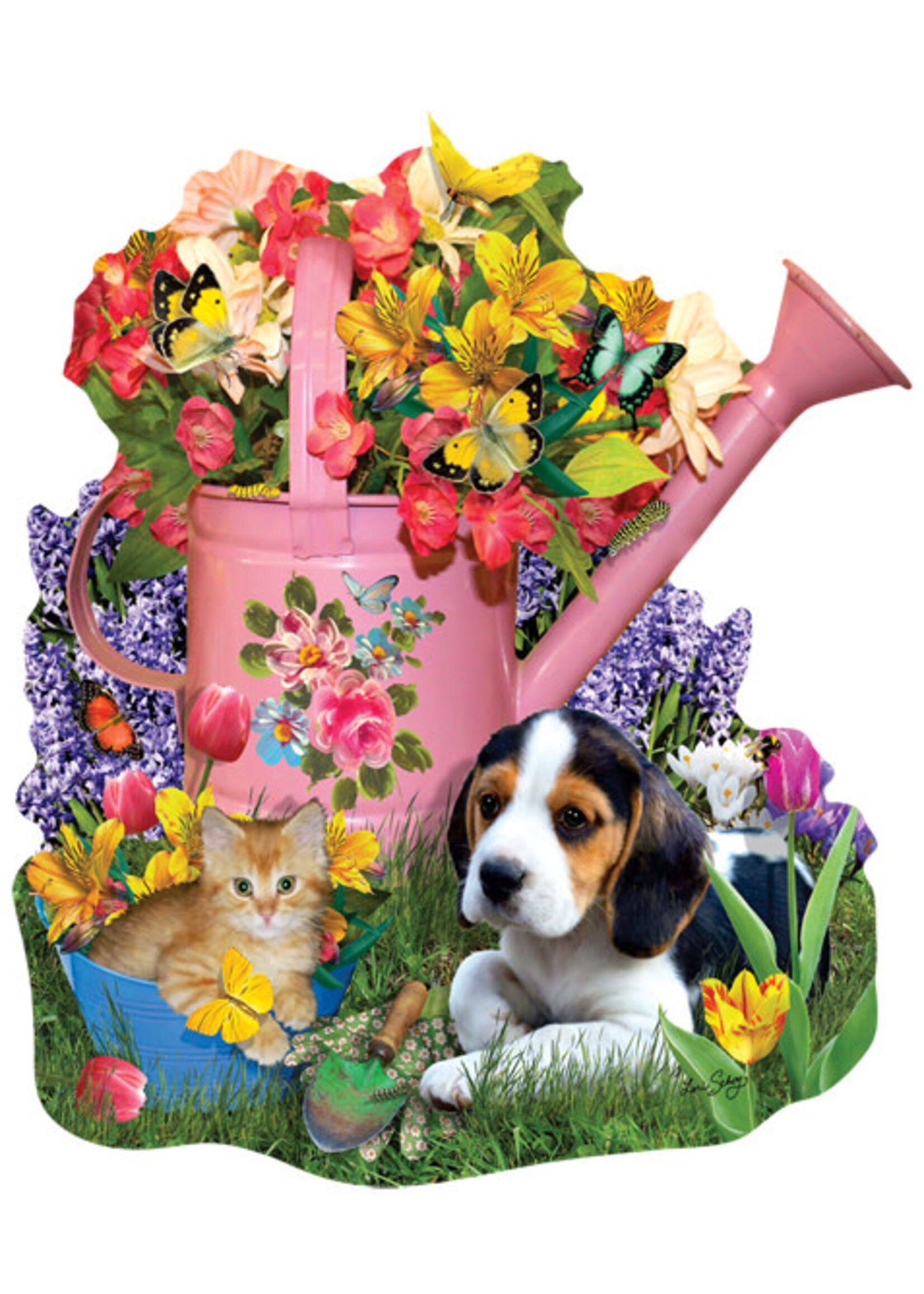 Sunsout Spring Watering Can Special Shaped Puzzle 1000 Pieces