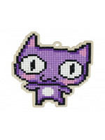 Art and Hobby Purple Cat Ornament Diamond Art