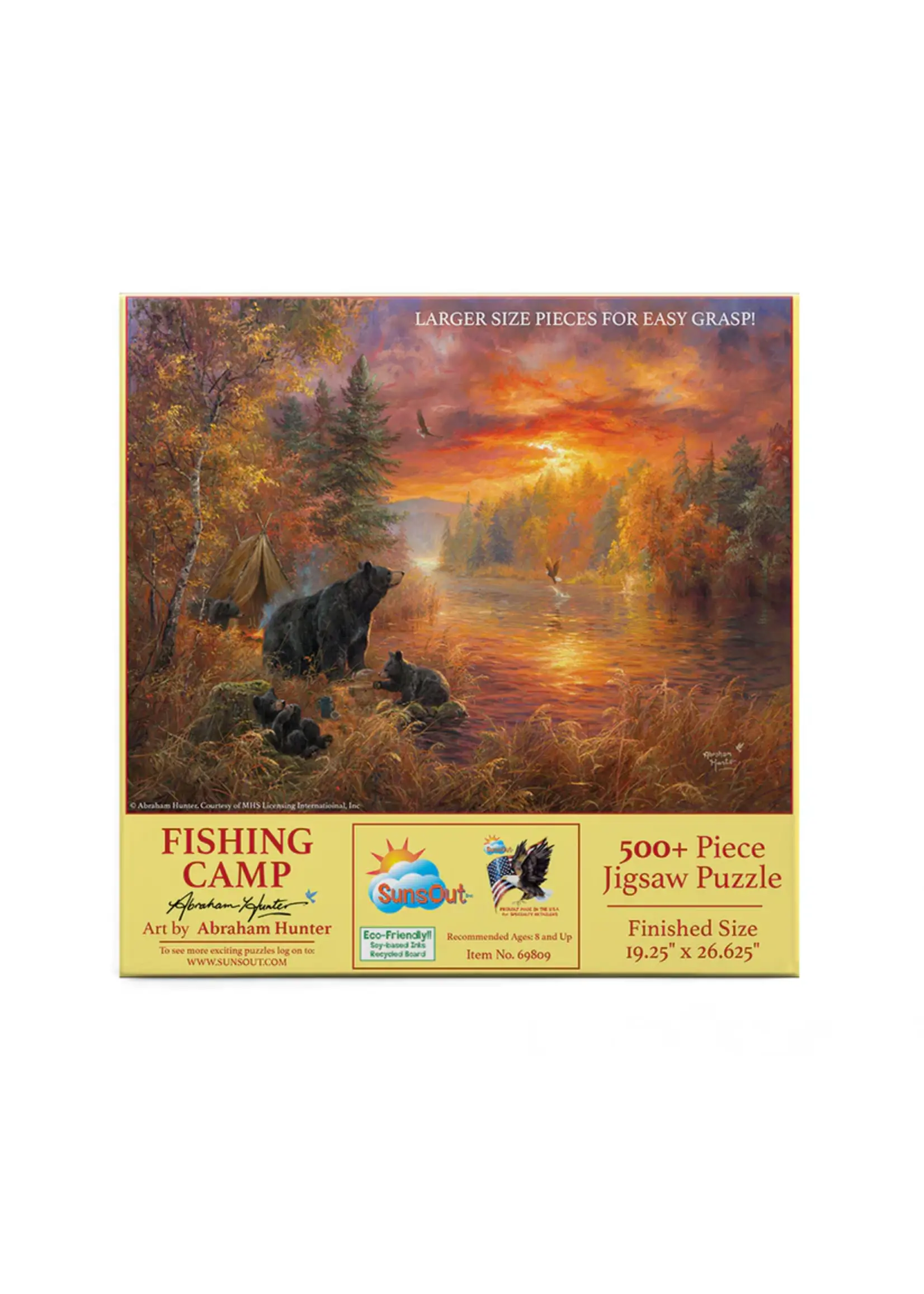 Sunsout Fishing Camp 500+ Large Pieces Bears