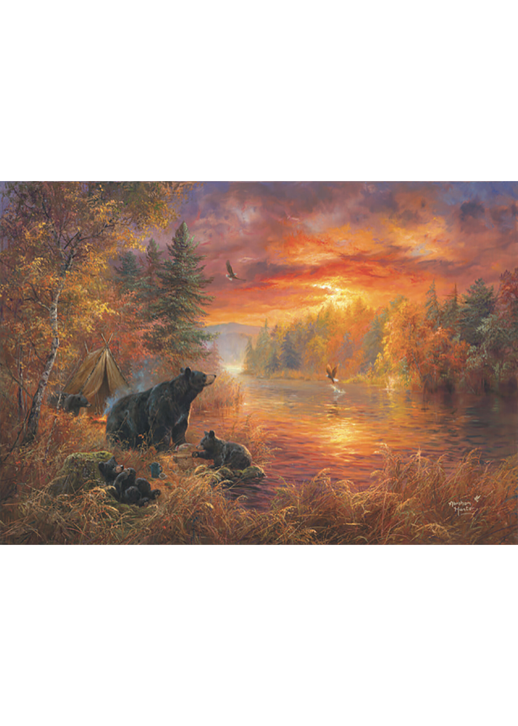 Sunsout Fishing Camp 500+ Large Pieces Bears