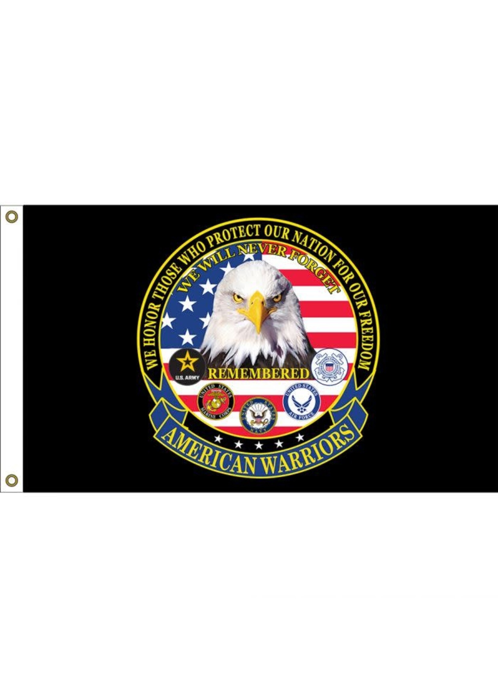 FLAG American Warriors Made In USA Nylon-Glow