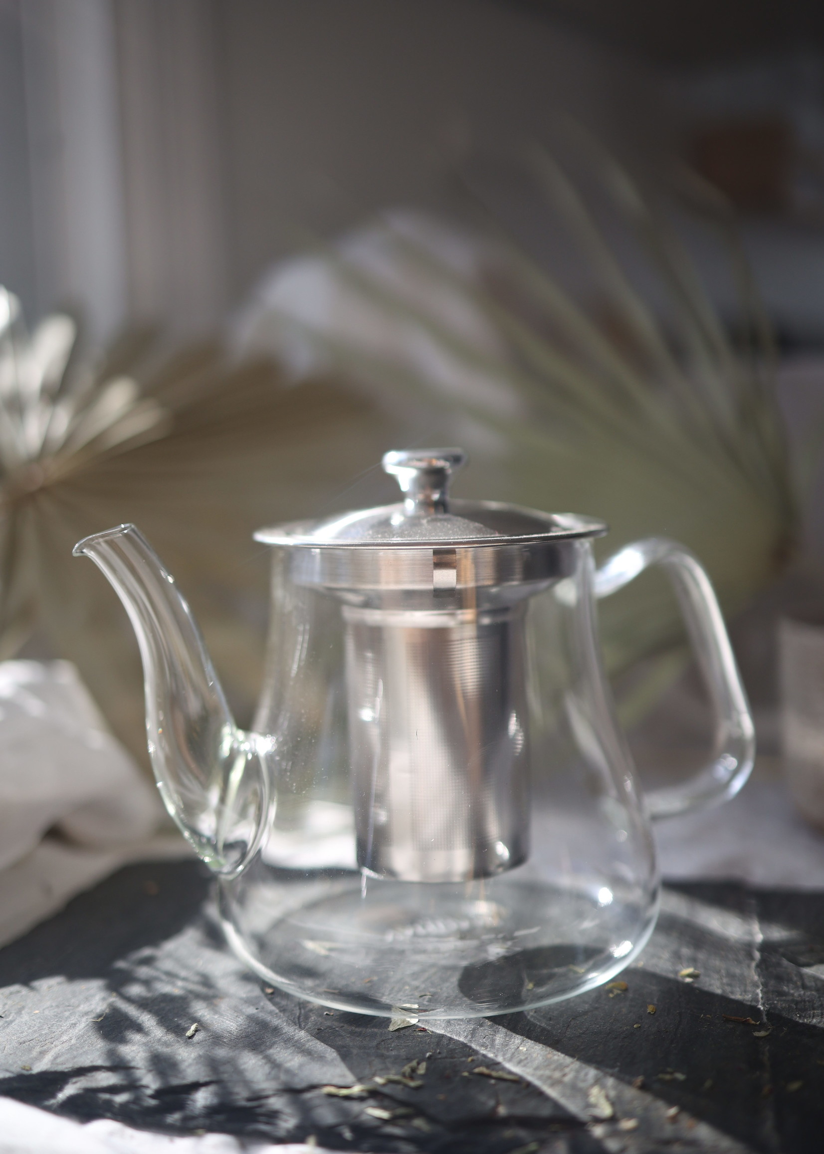 VAHDAM TEA Glass Tea Pot