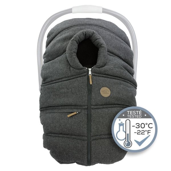 Petit Coulou Housse hiver Anthracite laine