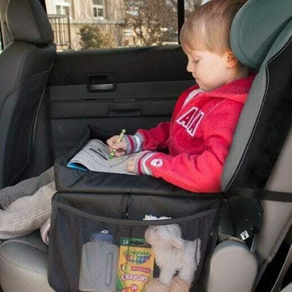 Plateaux d'activités de siège de voiture, plateau de voyage essentiel de  bureau de voiture pour enfants, plateau de voyage de voiture pour enfants