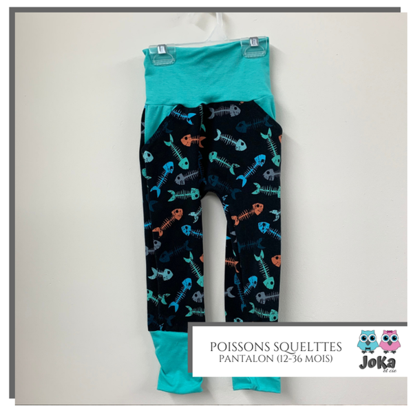 Joka bébé Pantalon évolutif Poissons squelettes