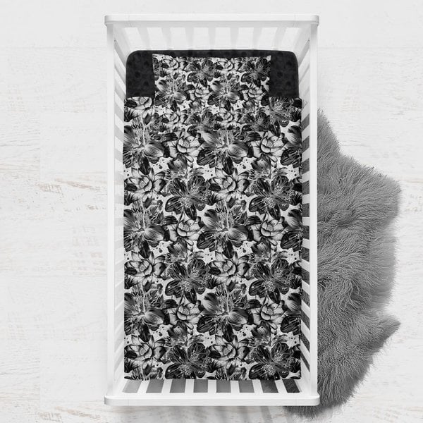 Oops Doudou Minky Floral nocturne