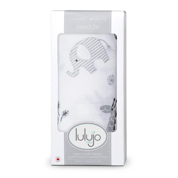 Lulujo Doudou coton Afrique Grey