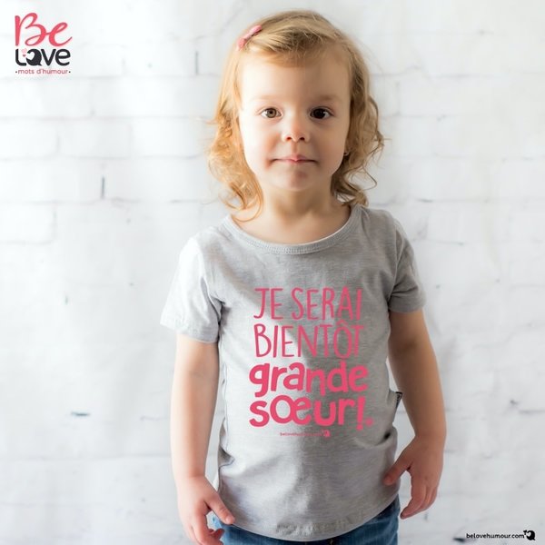 Bédaine Love T-shirt Si je serais grande soeur