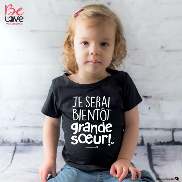 Bédaine Love T-shirt Si je serais grande soeur