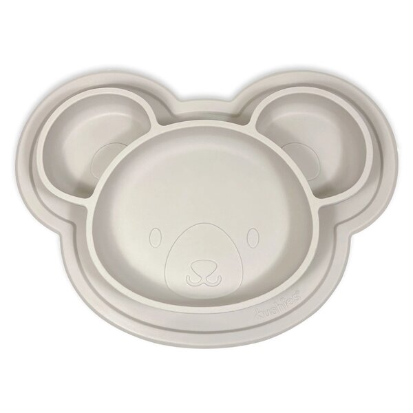 Kushies Assiette en silicone ours