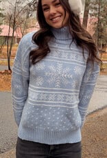 Le Lis Chalet Fair Isle Turtleneck