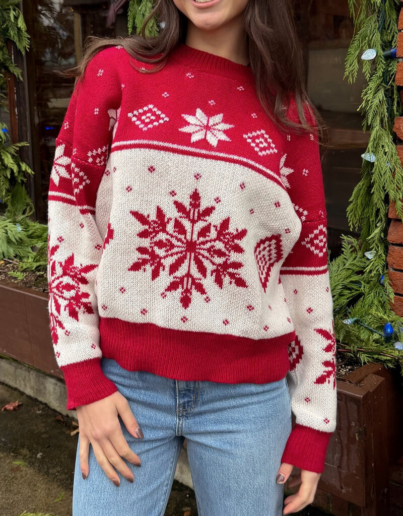 Le Lis Fireside Fair Isle Sweater