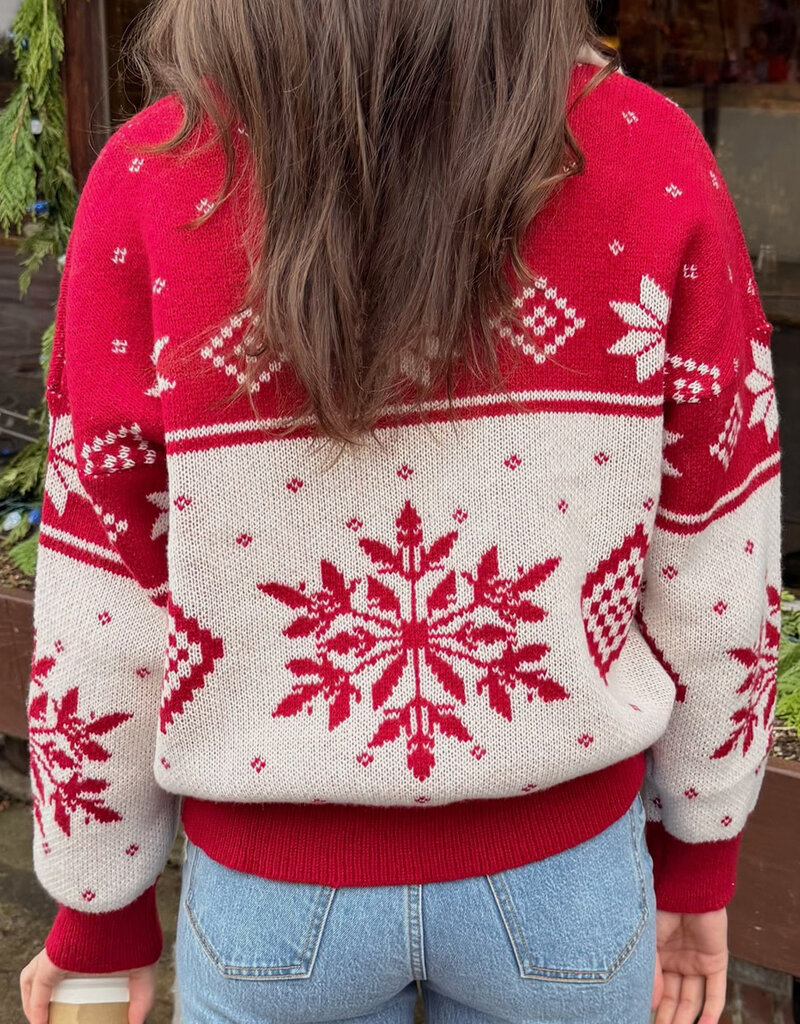 Le Lis Fireside Fair Isle Sweater