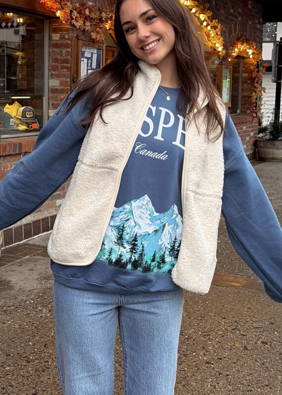 Le Lis Mountain Air Mock Neck Fleece Vest