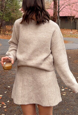 Klesis Oatmeal Latte Simple Sweater Set