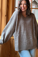 Le Lis Rosy Cheeks Oversized Sweater