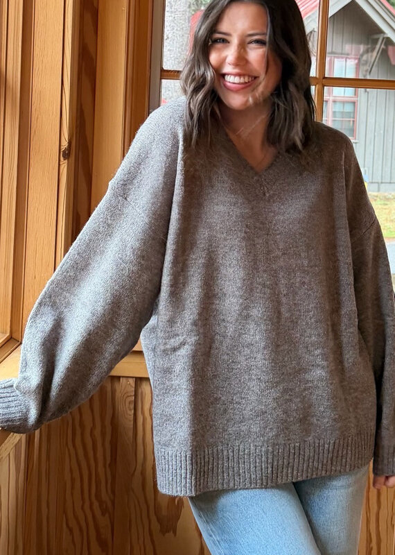 Le Lis Rosy Cheeks Oversized Sweater