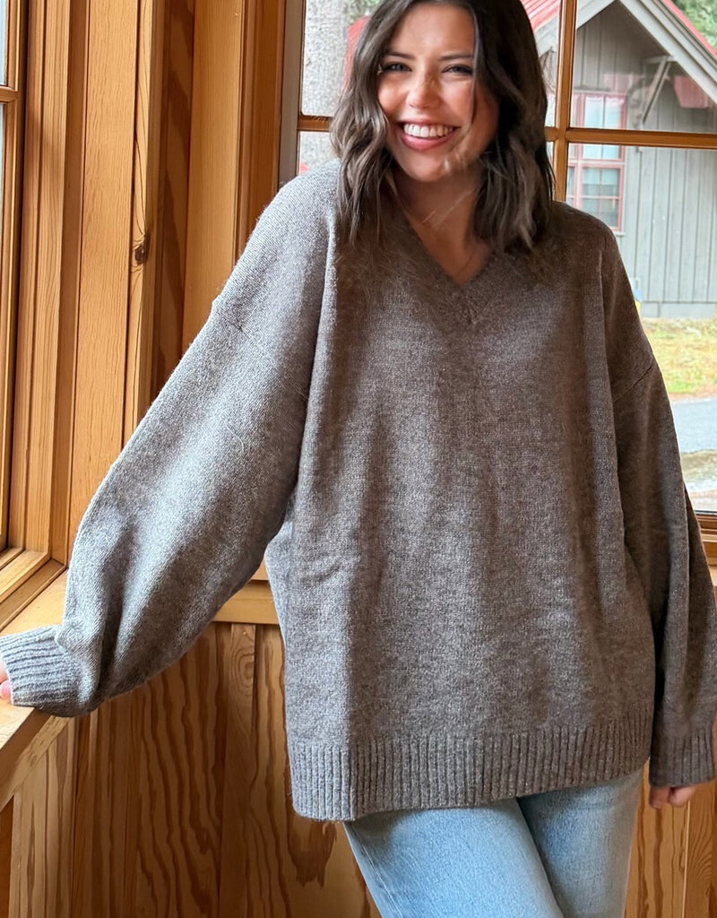 Le Lis Rosy Cheeks Oversized Sweater