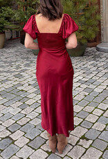 Le Lis Snow Bunny Satin Dress