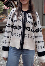 Miracle USA Snowfall Button Down Christmas Sweater