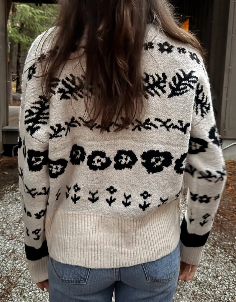 Miracle USA Snowfall Button Down Christmas Sweater