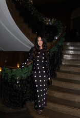 Sofie the Label Georgie Black Dot  Maxi Dress