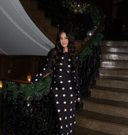 Sofie the Label Georgie Black Dot  Maxi Dress