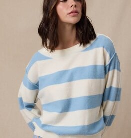 Wishlist Soft Touch Striped Boat Neck Sweater