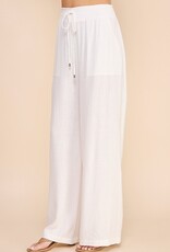 Allie Rose Soft Linen Smock Waist Pants