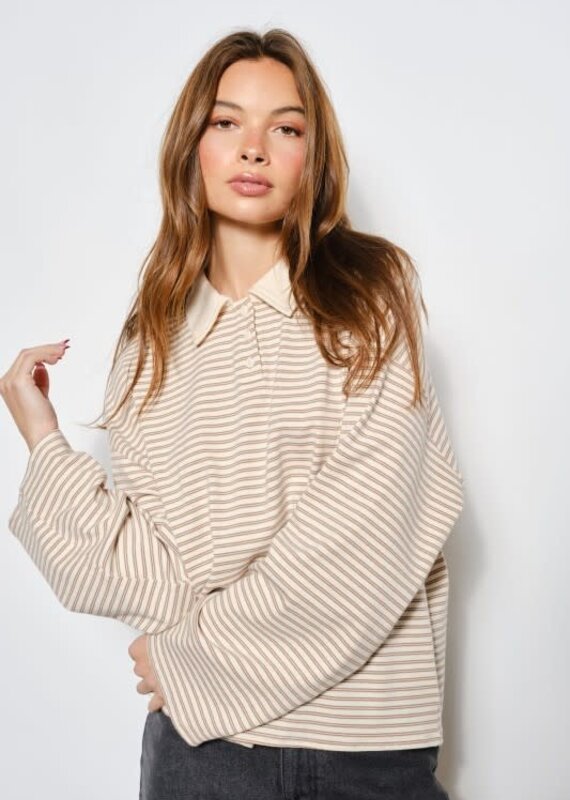 Pretty Garbage Honey Rugby Top