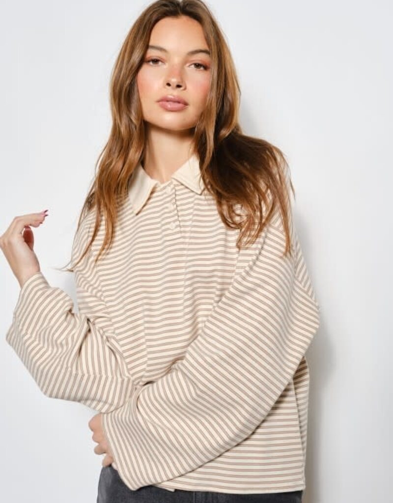 Pretty Garbage Honey Rugby Top