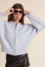Sky to Moon Zip Up Knit Sweater Cardigan