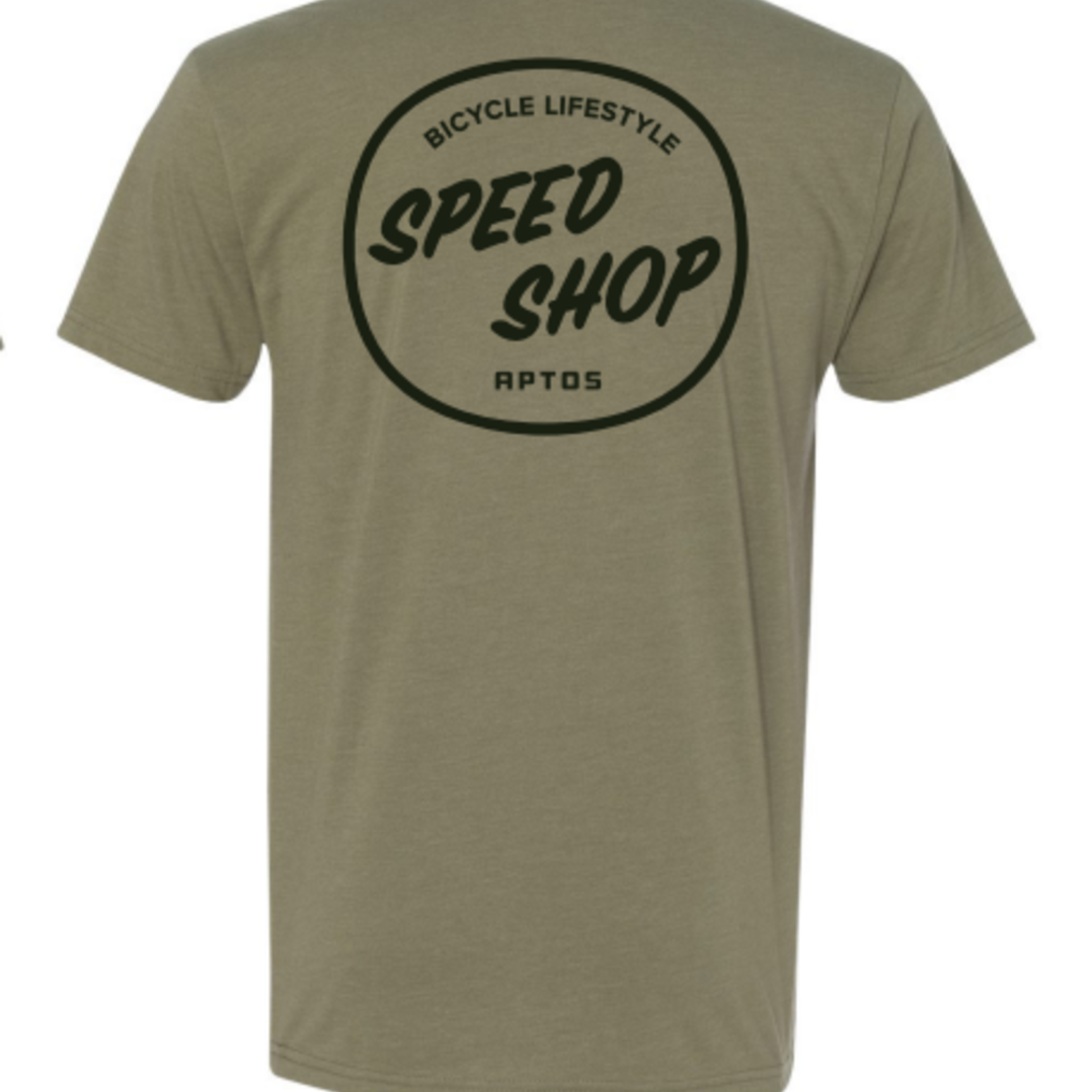 Speed Shop Aptos Speed Shop Tee - Olive Logo