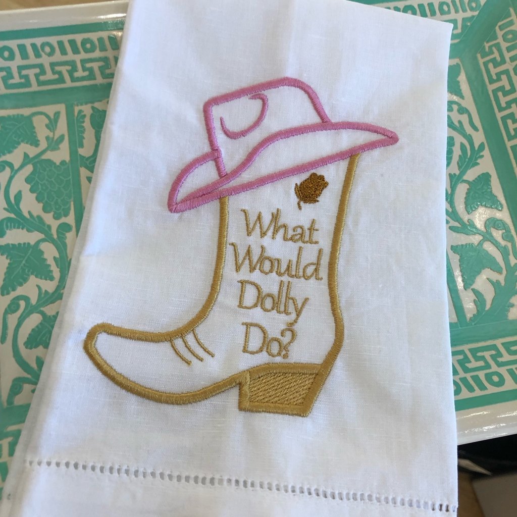 Dolly Linen Tea Towel