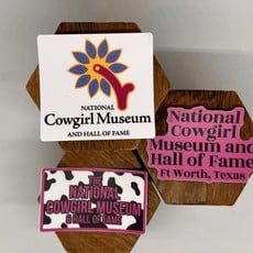 Cowgirl Museum  Cow Print Sticker
