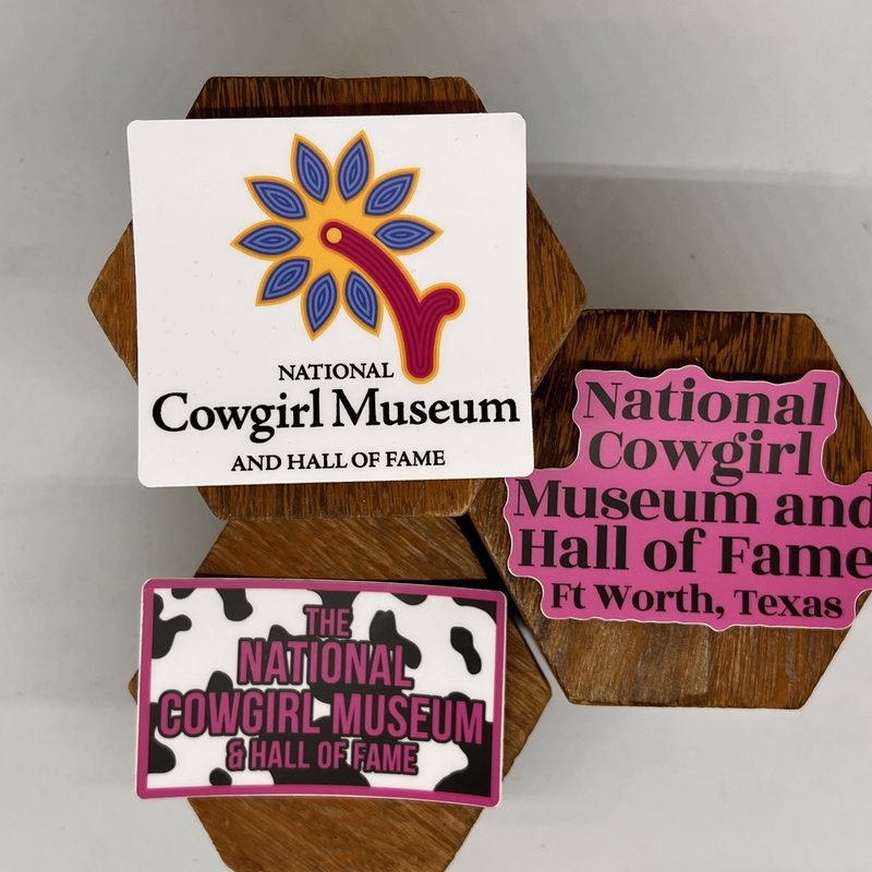 Cowgirl Museum  Cow Print Sticker