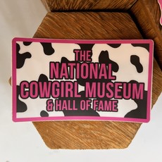 Cowgirl Museum  Cow Print Sticker