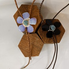 Flower Bolo: Opalite & Turquoise