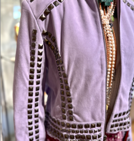 Lavender Renegade Studded Jacket