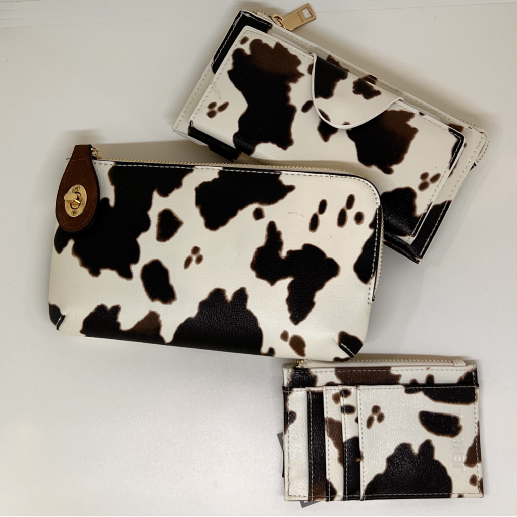 Vegan Cow Print Wallet