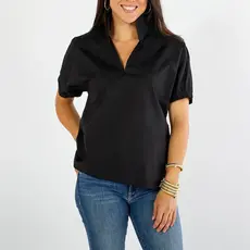 Betsy Collar Top - One Size - Black