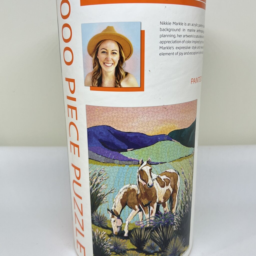 Painted Horses 1000 Pc Jigsaw Puzzle