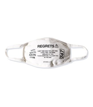 Anti Social Social Club Anti Social Social Club Regrets Mask White